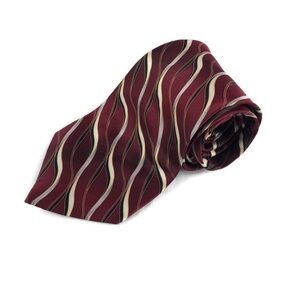 Puritan Mens Tie, Red Silk
